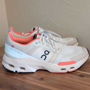 On Cloudpulse Running Women's Cream and Coral Sneakers